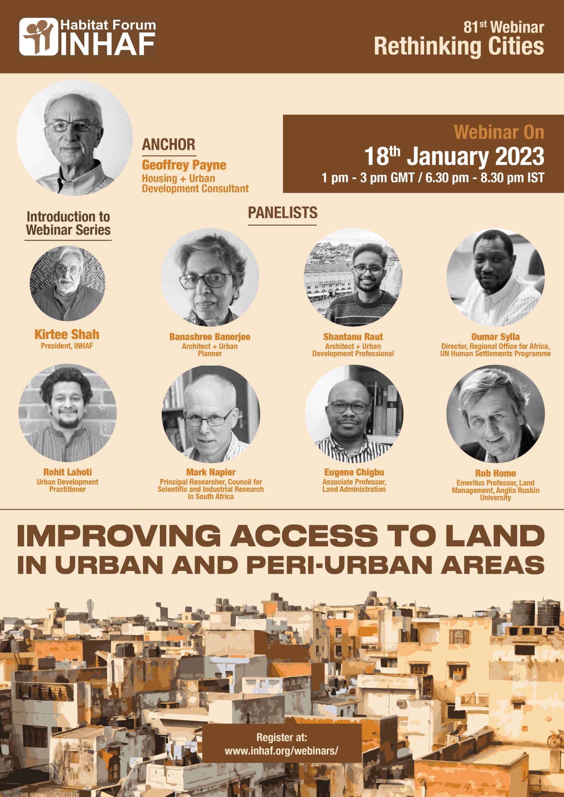 Webinars on improving access to land in urban and peri-urban areas on 18.02.2023 and 25.01.2023!